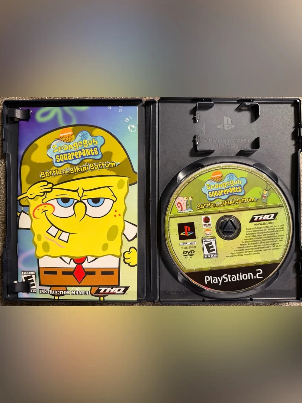 PlayStation 2 SpongeBob SquarePants The Battle for Bikini Bottom PS2 Game